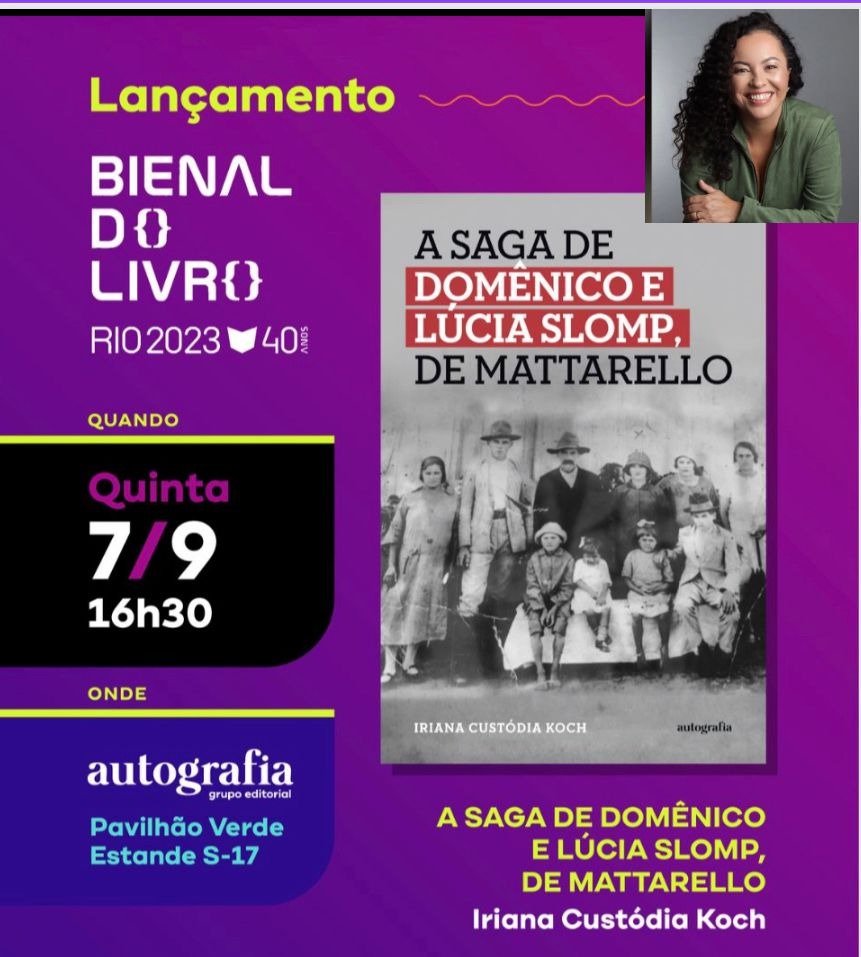 História da imigração italiana no Brasil é lançada na 1ª Bienal do Livro
